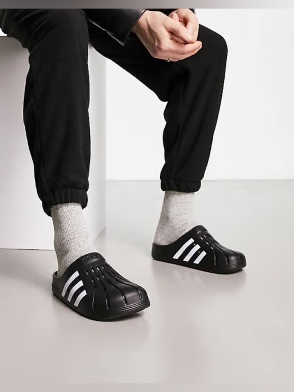 adidas ADILETTE CLOG (Black)